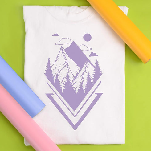 Siser EasyWeed Heat Transfer Vinyl 11.8" x 5ft Roll (Lilac) - Compatible with Siser Romeo/Juliet & Other Professional or Craft Cutters - Layerable...