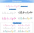 6X Hello Beautiful Rearview Mirror Decals, Vinyl Car Mirror Decals, Car Decals for Women, Rear View Mirror Decal, Rearview Mirror Sticker, Car Win...