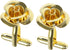 SING F LTD 1 Pair Rose Flower Cufflinks Gold Cuff Links Classic Shirt Cufflinks Delicate Men's Cufflinks for Men Father Groom Clothing Decoration ...