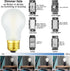 A15 LED Bulb 8W Equal E26 Bulb 75 Watt Dimmable E26 Edison Bulb Neutral White 4000K Frosted Glass AC120V 800LM E26 LED Bulb for Ceiling Fan,Wall s...