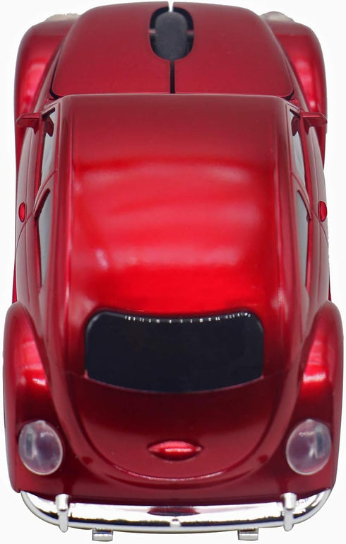 Wireless Sports Car Mouse, 3D Optical Mouse for Desktop Laptop PC, Computer Mice for JKC (Red)...