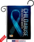 Breeze Decor Prevention Child Abuse Garden Flag 2pcs Pack Support Awareness Inspirational Survivor Ribbon Cancer Autism Breast BLM House Decoratio...