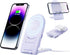 Foldable Wireless Charger Stand, 2 in 1 Fast Wireless Charging Station 15W Wireless Phone Charger for iPhone 14 13 Pro Max Mini 12 11 X 8 Plus, Sa...