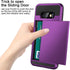 Vofolen Cover for Galaxy S10e Case Wallet Card Holder ID Slot Sliding Door Hidden Pocket Anti-Scratch Dual Layer Protective Hard Shell Rugged TPU ...