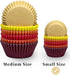 qiqee Mini 300-Count Cupcake Liners Cupcake Cups Food Grade Orange Cupcake Papers Baking Cups Cupcake Wrappers (Mini Size)...