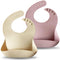 Moonkie Silicone Baby Bibs Set Of 2 | BPA Free Waterproof | Soft Flexible Silicone Bibs for Babies & Toddlers(Pale Mauve/Shifting Sand)...