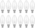 LED Candelabra Bulbs, E12 Ceiling Fan Light Bulbs Small Base, 6W Equivalent 60W, 600 Lumens Neutral White 4000K, B10/B11 Type B Chandelier Light B...