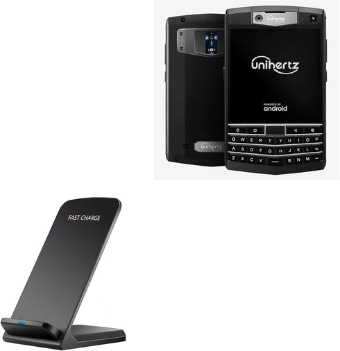 BoxWave Charger Compatible with Unihertz Titan - Wireless QuickCharge Stand (10W), No Cord; no Problem! Charge Your Phone with Ease! for Unihertz ...