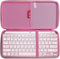 Hermitshell Hard Travel Case for Logitech MX Keys Mini Minimalist Wireless Illuminated Keyboard (Rose Gold + Pink)...