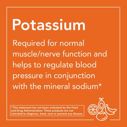 NOW Supplements, Potassium Gluconate 99mg, Easier to Swallow, Essential Mineral*, 250 Tablets...