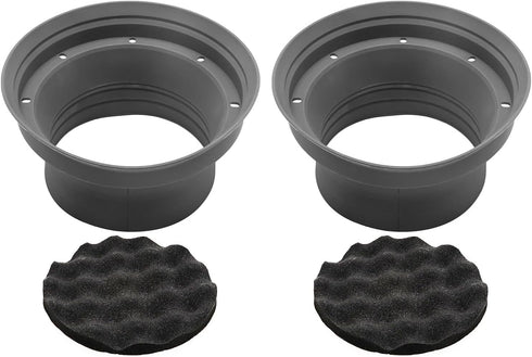 RECOIL SPB65 Foldable Silicone 6.5” Car Speaker Baffle Kits with Egg Crate Foam for Sound Quality Improvement and Speaker Protection One Pair...