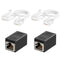 Uvital Phone Jack to Ethernet Adapter, RJ11 to RJ45 Adapter, RJ45 Female to RJ11 Male for Landline Telephone, with RJ45 to RJ11 Cable (RJ45 Couple...