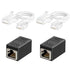 Uvital Phone Jack to Ethernet Adapter, RJ11 to RJ45 Adapter, RJ45 Female to RJ11 Male for Landline Telephone, with RJ45 to RJ11 Cable (RJ45 Couple...