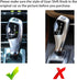 Moonlinks Compatible with BMW F30 Carbon Fiber Pattern Gear Shift Knob Cover Trim,ABS Gear Shift Cover Compatible with BMW 1-7 Series X3 X4 X5 X6(...
