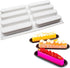 Ellipse Eclair Silicone Mold for Baking Mousse Cake, 3D Silicone Baking Mold for Cakes French Dessert Mold for Pastry Chocolate Brownie Molds, Cak...