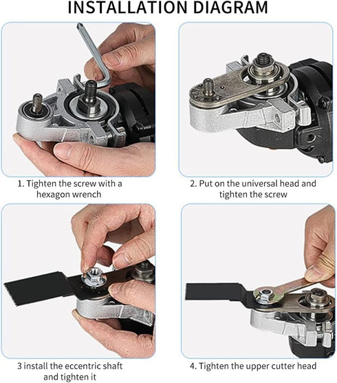 Converter Oscillating Tool Adapter Kit 100 Type Aluminum Angle Grinder Polishing Oscillating Multitool Accessories Kit(As shown)...