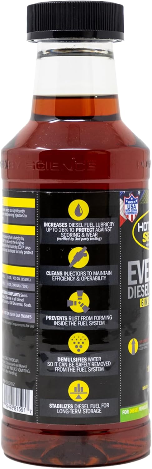 HOT SHOTS Hot Shot's Secret - HSSEDT16Z Everyday Diesel Treatment - EDT 16 oz Round - Treats up to 400 Gallons...