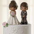 Precious Moments Perfect Couple Bride, Brunette Hair With Medium Skin Tone Bisque Porcelain Wedding Figurine & Cake Topper, 172065...