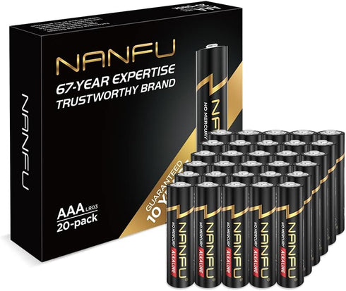 NANFU AAA 20 Alkaline Batteries…...