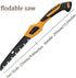 Folding saw, extra long 14 Inch blade, backpacking saw for hiking camping, dry & live wood trimming, pruning saw with 3 cutting angle hard teeth, ...