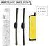 12" (Pack of 2) Rear Wiper Blade Set Replacement for Kia Niro,Jaguar F-Pace 2017-2020,Rear Wiper Cover Accessories Assembly, Wiper Cap Set for Bac...