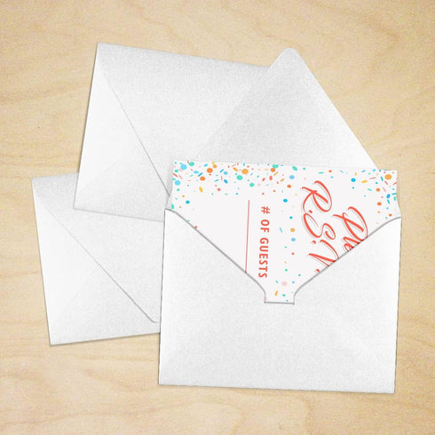 LUXPaper A2 Contour Flap Invitation Envelopes | 4 3/8" x 5 3/4" | Crystal Metallic | 80lb. Text | 50 Qty...