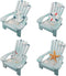 4 Pack Wooden Handmade Mini Chair Ornament Beach Decor Nautical Decoration for Bathroom Bedroom Decor Home Decor Article Home Office Desk, 4 x 3.7...