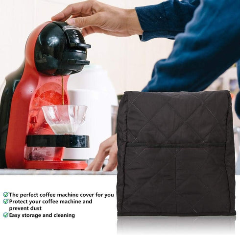 Coffee Machine dust Cover Double Face Cotton Quilted Cover Compatible with Coffee Systems Washable Cotton Quilted Stand Mixer Coffee Maker Applian...