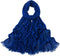 LMVERNA Pleated Solid Color Double-End Tassels Headscarf for Women, New Breathable Soft Rayon Scarf...
