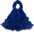 LMVERNA Pleated Solid Color Double-End Tassels Headscarf for Women, New Breathable Soft Rayon Scarf...