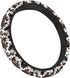 Car Steering Wheel Cover Brown Cow Floral Anti Slip Steering Wheel Protector for Car 14.5-15 inch, Non Slip Breathable Odorless Car Accessories, B...