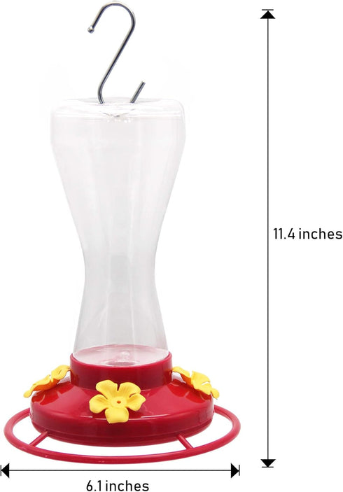 Twinkle Star Outdoor Hummingbird Feeder with 4 Feeding Ports, 20 Ounce...