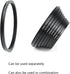 Filter Ring Adapter Set 18 Pieces, Camera Lens Filter Stepping Rings Kit, Lightweight and Durable Aluminum, 9 Pcs Step Up Rings Set and 9 Pcs Step...