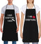 2Pcs Aprons Funny I Have Everything & I Am Everything Cooking Kitchen Aprons for Women Men Chef Valentine's Day Anniversary Wedding Gifts for Coup...