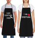 2Pcs Aprons Funny I Have Everything & I Am Everything Cooking Kitchen Aprons for Women Men Chef Valentine's Day Anniversary Wedding Gifts for Coup...