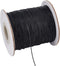 PH PandaHall 0.5mm Waxed Cord, 200 Yards Waxed Cotton Cord Black Waxed Thread Beading String Waxed Craft String for Bracelet Necklace Jewelry Wais...