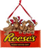 Kurt Adler Hershey's Bears on Reese's Chocolate Ornament, resin, paint/mica...