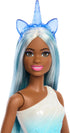 Barbie Unicorn Doll with Blue Fantasy Hair, Ombre Blue Outfit & Unicorn-Themed Fantasy Accessories...