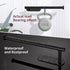 Paper Towel Holder Under Cabinet Wall Mount for Kitchen Towel, Self-Adhesive Bar, Rack, SUS304 Stainless Steel 13 inch (BlackA, 1)...