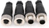 Eonvic 2 Sets M12 5 Pin Male & Female A Code Circular Aviation Plug Industrial Sensor Connector 60V 4A Waterproof Straight 12mm Connector Plug Cab...