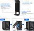 Premium Black Silicone Case Compatible for Hero9/10 Ultimate Protection Tempered Glass, Comprehensive Protection...