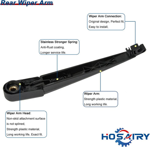 Rear Wiper Arm Blade Set for Toyota Matrix 2003-2008 Rear Windshield Wiper Arm Blade Assembly 85241-42040 85242-12090...