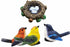 1 Set Mini Bird Decoration Micro Landscape Bird Moss Landscape Ornament Resin Bird's Nest Egg Fairy Animal Cute Model for Garden Micro Landscape H...