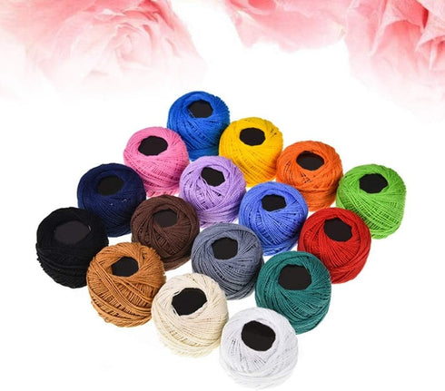 Healifty Embroidery Kits 16 Color Handcrafts Embroidery Thread Bracelet String Threader Embroidery Floss Embroidery Cross Kit (Color) Sewing Threa...