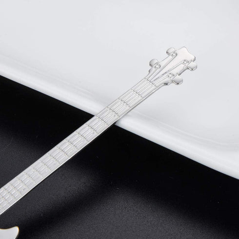 Guitar Spoon Set Stainless Steel Coffee Spoon - Demitasse Espresso Spoons 5pcs Solike...