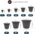 The HC Companies 8.5 Inch Round Classic Planter - Plastic Plant Pot for Indoor Outdoor Plants Flowers Herbs, Warm Gray...