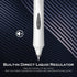 DUNBONG 0.5mm Retractable Straight liquid neutral pens, Push action silent gel pen, Black ink, Box of 5 Pens (5)...