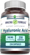 Amazing Formulas Hyaluronic Acid 100mg 250 Capsules Supplement | Non GMO | Gluten Free | Made in USA...