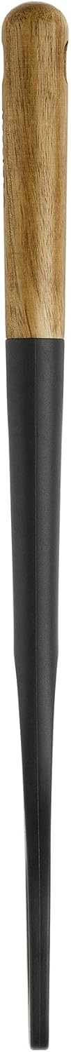 STAUB Risotto Spoon, Cooking Utensil, Perfect for Stirring and Serving Risotto, Durable BPA-Free Matte Black Silicone, Acacia Wood Handles, Safe f...
