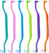 6 Pieces 2-in-1 Toothbrush with Interdental and Wisdom Teeth Brush Heads for Comprehensive Oral Care, Soft Single Interdental Brushes Between Teet...